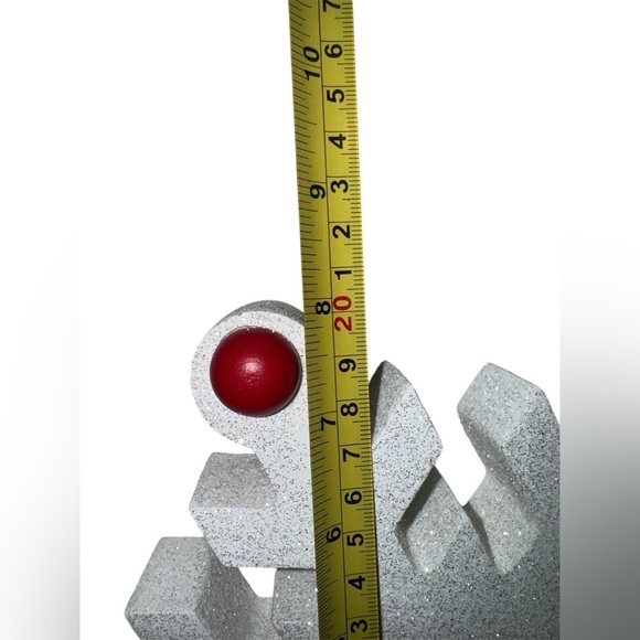 "Believe” Glitter Snowflake Tabletop Decor - Picture 3 of 3